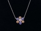Lantisor Cu Pandativ DIn Argint -- FLOWER MULTICOLOR-- ARG107A, Argintboutique