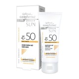 Cumpara ieftin Crema pentru fata SPF 50 tenta aurie H3 Derma+ Sun, 50 ml, Gerovital