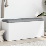 VidaXL Bancă de depozitare, alb , 102x42x45 cm, lemn prelucrat
