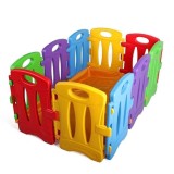 Tarc de joaca pentru copii, modular, Colorful Nest, 130 x 85 x 60 cm, 10 piese, multicolor