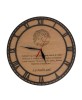 Ceas Lemn Personalizabil Gravat Laser, 30cm, Stejar/Nuc/Artar - Cadou Aniversare, Nunta, Casa Noua, Decor Unic