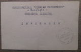 Invitatie Conservatorul Ciprian Porumbescu, 1964