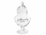 Cumpara ieftin Borcan depozitare sticla transparenta neagra &Oslash; 13 cm x 23,5 H