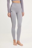 On jambiere de yoga Studio culoarea violet, cu imprimeu, 1WF10353857