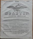 Cumpara ieftin Ziarul Buletin , gazeta oficiala a Principatului Valahiei , nr. 86 , 1839