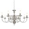 Candelabru, argintiu, 8 becuri E14