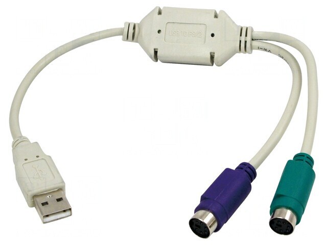 Adaptor USB 1.1 PS/2 Dublu Alb
