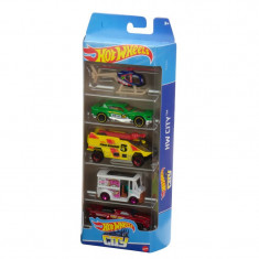 Set 5 masini Hot Wheels Mattel, City foto