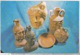 bnk cp Constanta - Muzeul de arheologie - Vase ceramice antropomorfe - necirculata