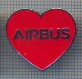 AX 972 INSIGNA -AVIATIE - ,,AIRBUS&quot; -SIMBOLUL DE A IUBI -PENTRU COLECTIONARI