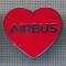 AX 972 INSIGNA -AVIATIE - ,,AIRBUS&quot; -SIMBOLUL DE A IUBI -PENTRU COLECTIONARI