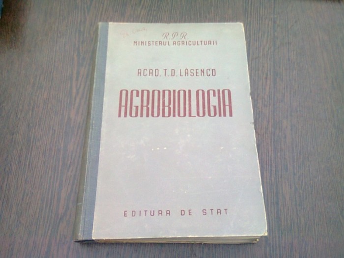 AGROBIOLOGIA - T.D. LASENCO