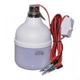 Bec LED 20W 12V Cablu cu Clesti Baterie Auto Glob Mat 18C056 XXM