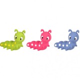 Jucarie din latex, omida, multicolor, 15 cm