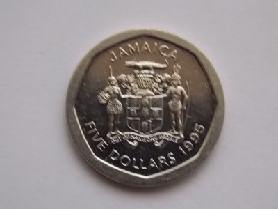 5 DOLLARS 1995 JAMAICA foto