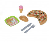 Set de joaca pizza cu tava servire si alimente, Oem