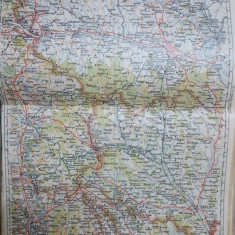 Harta Iași, Roman, Bacău, Vaslui, Hârlău, Târgu-Frumos, Popești, 1928