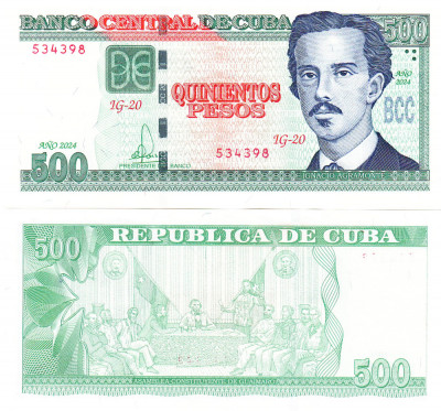 Cuba 500 Pesos 2024 UNC foto