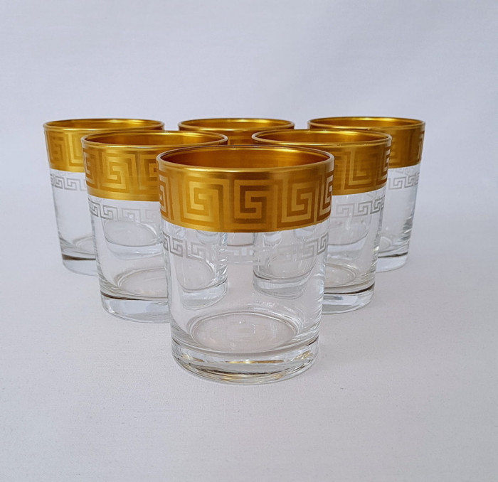 Set 6 pahare sticlă whisky 220/ml