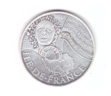 Moneda Franta 10 euro 2012 Ile de France, stare foarte buna, curata, Europa, Argint