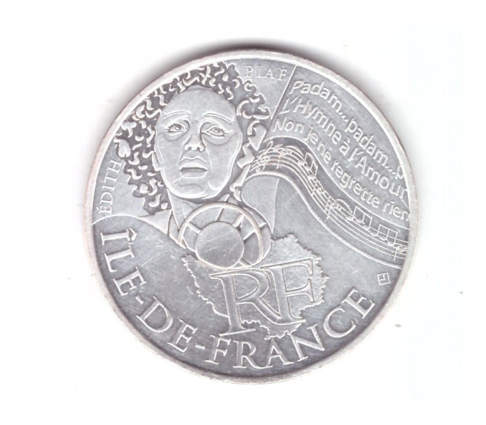 Moneda Franta 10 euro 2012 Ile de France, stare foarte buna, curata