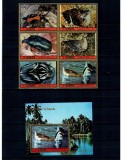 Ajman 1972 - Păsări si insecte, fauna, serie si colita neuzata