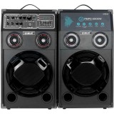 Set boxe audio Samus Twin Sound 10, Microfon/Bluetooth/USB/SD Card/FM Radio