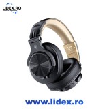Casti Over the Ear OneOdio Fusion A70, Wireless, Bluetooth 5.2, Microfon, Gold