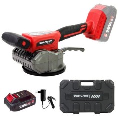 Vibrator pentru gresie si faianta, cu acumulator 2 Ah, ventuza, max 60 kg, Worcraft GartenVIP DiyLine foto