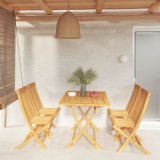 Cumpara ieftin Set mobilier grădină, 5 piese, lemn masiv de tec
