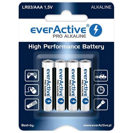 BATERIE ALCALINA LR03 BLISTER 4 BUC EVERACTIVE