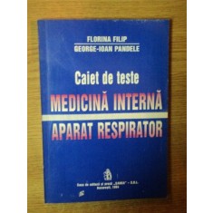 CAIET DE TESTE MEDICINA INTERNA. APARAT RESPIRATOR de FLORINA FILIP, GEORGE IOAN PANDELE 1994