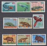 POLONIA 1966 ANIMALE PREISTORICE SERIE MNH, Nestampilat