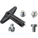 Set prezoane cu cheie antifurt jante Renault Clio II, III, Megane II, Symbol I, II, Laguna II 482347 7700422600 / 96834J-1