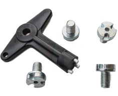Set prezoane cu cheie antifurt jante Renault Clio II, III, Megane II, Symbol I, II, Laguna II 482347 7700422600 / 96834J-1 foto