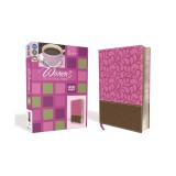 NIV, Women's Devotional Bible, Large Print, Imitation Leather, Brown/Pink