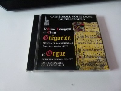 Chant gregorian a Strasbourg, cd foto