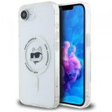Husa MagSafe pentru Apple iPhone 16e, Karl Lagerfeld, IML Choupette&#039;s Head, Alba