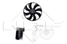 NRF 47410 Ventilator, radiator foto