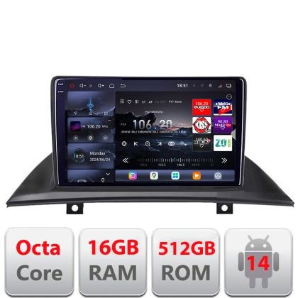 Navigatie BMW X3 2004-2012 Edotec Kit-083 8 core QLED 2K 16+512 360 Android Waze USB Navigatie Internet Youtube Radio CarStore Technology