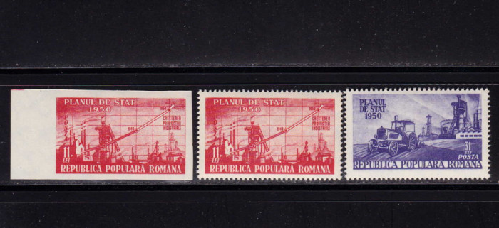 RO 1950 LP 263 &quot;Planul de stat &quot;, serie , MNH