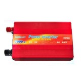 Invertor tensiune auto FOXMAG24 12V-220V, putere continua 2000 W, rosu