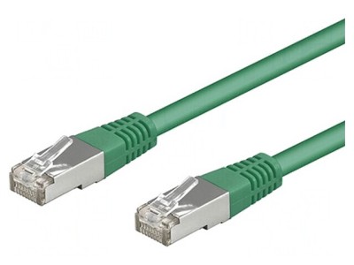 Patch cord Ethernet verde 0.5m Cat 5e foto
