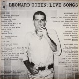 VINIL LP Leonard Cohen &ndash; Live Songs (G+)