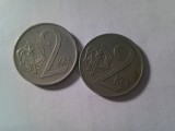 2 Monede Cehoslovacia 1975 si 1980 , cal. F.Buna