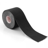 Cumpara ieftin Banda kinesiologica neagra 5 cm x 4.9 m, impermeabila si elastica, suport muscular si articular pentru sport, fitness si recuperare