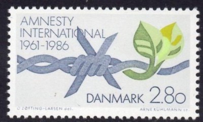 C5544 - Danemarca 1986 - Amnesty nestampilat MNH foto