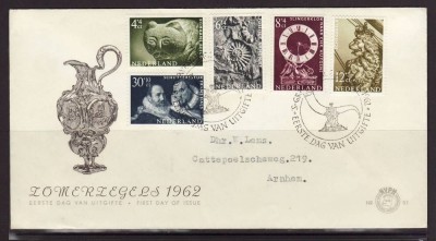 Netherlands 1962 Summer art FDC K.452 foto