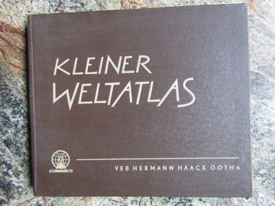 KLEINER WELTATLAS VEB HERMANN HAACK GOTHA foto