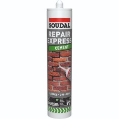 Adeziv Soudal Ciment Repair Express, de asamblare si montaj, 290 ml, gri